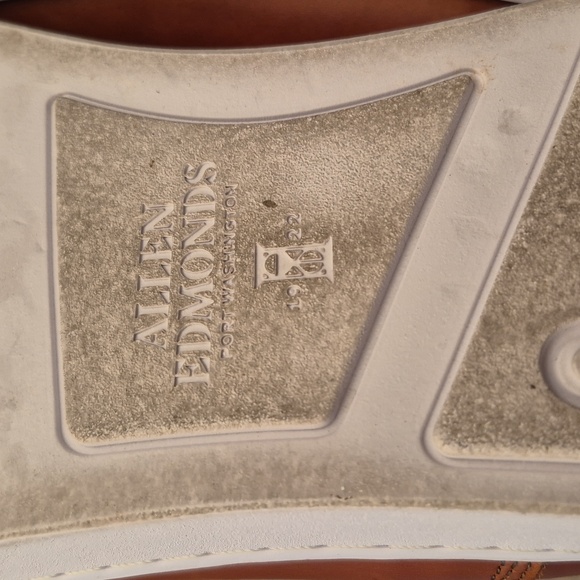 ALLEN EDMONDS Recent Park Avenue Tan Brown Leather Sz 9.5 D Sneakers Dress Shoes - Picture 8 of 10